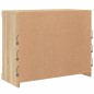vidaXL Sideboard mit LED-Leuchten Sonoma-Eiche 81x37x67 cm vidaXL Sideboard mit LED-Leuchten Sonoma-Eiche 81x37x67 cm