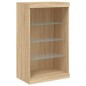 vidaXL Sideboard mit LED-Leuchten Sonoma-Eiche 60,5x37x100 cm vidaXL Sideboard mit LED-Leuchten Sonoma-Eiche 60,5x37x100 cm