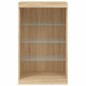 vidaXL Sideboard mit LED-Leuchten Sonoma-Eiche 60,5x37x100 cm vidaXL Sideboard mit LED-Leuchten Sonoma-Eiche 60,5x37x100 cm