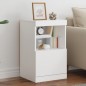 vidaXL Sideboard mit LED-Leuchten Weiß 41x37x67 cm vidaXL Sideboard mit LED-Leuchten Weiß 41x37x67 cm