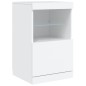 vidaXL Sideboard mit LED-Leuchten Weiß 41x37x67 cm vidaXL Sideboard mit LED-Leuchten Weiß 41x37x67 cm