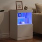 vidaXL Sideboard mit LED-Leuchten Weiß 41x37x67 cm vidaXL Sideboard mit LED-Leuchten Weiß 41x37x67 cm