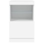 vidaXL Sideboard mit LED-Leuchten Weiß 41x37x67 cm vidaXL Sideboard mit LED-Leuchten Weiß 41x37x67 cm