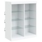 vidaXL Sideboard mit LED-Leuchten Weiß 81x37x100 cm vidaXL Sideboard mit LED-Leuchten Weiß 81x37x100 cm