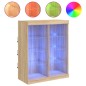 vidaXL Sideboard mit LED-Leuchten Sonoma-Eiche 81x37x100 cm vidaXL Sideboard mit LED-Leuchten Sonoma-Eiche 81x37x100 cm