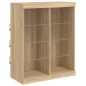 vidaXL Sideboard mit LED-Leuchten Sonoma-Eiche 81x37x100 cm vidaXL Sideboard mit LED-Leuchten Sonoma-Eiche 81x37x100 cm