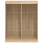 vidaXL Sideboard mit LED-Leuchten Sonoma-Eiche 81x37x100 cm vidaXL Sideboard mit LED-Leuchten Sonoma-Eiche 81x37x100 cm