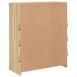 vidaXL Sideboard mit LED-Leuchten Sonoma-Eiche 81x37x100 cm vidaXL Sideboard mit LED-Leuchten Sonoma-Eiche 81x37x100 cm