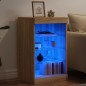 vidaXL Sideboard mit LED-Leuchten Sonoma-Eiche 41x37x67 cm vidaXL Sideboard mit LED-Leuchten Sonoma-Eiche 41x37x67 cm
