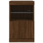 vidaXL Sideboard mit LED-Leuchten Braun Eichen-Optik 41x37x67 cm vidaXL Sideboard mit LED-Leuchten Braun Eichen-Optik 41x37x67 cm