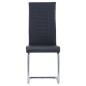 vidaXL Freischwinger 4 Stk. Schwarz Kunstleder vidaXL Freischwinger 4 Stk. Schwarz Kunstleder