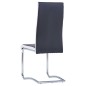 vidaXL Freischwinger 4 Stk. Schwarz Kunstleder vidaXL Freischwinger 4 Stk. Schwarz Kunstleder