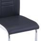 vidaXL Freischwinger 4 Stk. Schwarz Kunstleder vidaXL Freischwinger 4 Stk. Schwarz Kunstleder