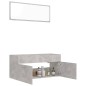 vidaXL 2-tlg. Badmöbel-Set Betongrau Holzwerkstoff vidaXL 2-tlg. Badmöbel-Set Betongrau Holzwerkstoff