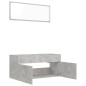 vidaXL 2-tlg. Badmöbel-Set Betongrau Holzwerkstoff vidaXL 2-tlg. Badmöbel-Set Betongrau Holzwerkstoff