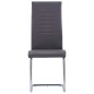 vidaXL Freischwinger 4 Stk. Grau Kunstleder vidaXL Freischwinger 4 Stk. Grau Kunstleder