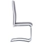vidaXL Freischwinger 4 Stk. Grau Kunstleder vidaXL Freischwinger 4 Stk. Grau Kunstleder