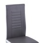 vidaXL Freischwinger 4 Stk. Grau Kunstleder vidaXL Freischwinger 4 Stk. Grau Kunstleder