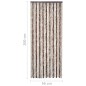 vidaXL Insektenschutz-Vorhang Beige und Hellbraun 56x200 cm Chenille vidaXL Insektenschutz-Vorhang Beige und Hellbraun 56x200 cm Chenille