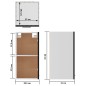 vidaXL Hängeschrank Schwarz 29,5x31x60 cm Holzwerkstoff vidaXL Hängeschrank Schwarz 29,5x31x60 cm Holzwerkstoff