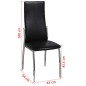 vidaXL Esszimmerstühle 6 Stk. Schwarz Kunstleder vidaXL Esszimmerstühle 6 Stk. Schwarz Kunstleder