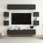 vidaXL 10-tlg. TV-Schrank-Set Schwarz Holzwerkstoff vidaXL 10-tlg. TV-Schrank-Set Schwarz Holzwerkstoff
