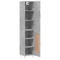 Highboard Betongrau 34,5x34x180 cm Holzwerkstoff Highboard Betongrau 34,5x34x180 cm Holzwerkstoff