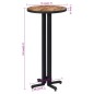 vidaXL Bartisch Rund Ø55x110 cm Recyceltes Massivholz Teak vidaXL Bartisch Rund Ø55x110 cm Recyceltes Massivholz Teak