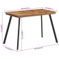 vidaXL Esstisch 120x62x76 cm Massivholz Teak vidaXL Esstisch 120x62x76 cm Massivholz Teak