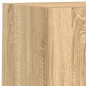 vidaXL 6-tlg. Wohnwand mit LED-Beleuchtung Sonoma-Eiche Holzwerkstoff