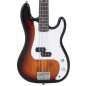 vidaXL E-Bass für Anfänger mit Tasche Braun und Weiß 4/4 46" vidaXL E-Bass für Anfänger mit Tasche Braun und Weiß 4/4 46"