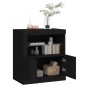 vidaXL Sideboard mit LED-Leuchten Schwarz 60,5x37x67 cm vidaXL Sideboard mit LED-Leuchten Schwarz 60,5x37x67 cm