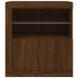 vidaXL Sideboard mit LED-Leuchten Braun Eichen-Optik 60,5x37x67 cm vidaXL Sideboard mit LED-Leuchten Braun Eichen-Optik 60,5x37x67 cm