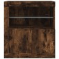 vidaXL Sideboard mit LED-Leuchten Räuchereiche 60,5x37x67 cm vidaXL Sideboard mit LED-Leuchten Räuchereiche 60,5x37x67 cm