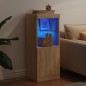vidaXL Sideboard mit LED-Leuchten Sonoma-Eiche 41x37x100 cm vidaXL Sideboard mit LED-Leuchten Sonoma-Eiche 41x37x100 cm