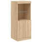 vidaXL Sideboard mit LED-Leuchten Sonoma-Eiche 41x37x100 cm vidaXL Sideboard mit LED-Leuchten Sonoma-Eiche 41x37x100 cm