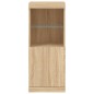 vidaXL Sideboard mit LED-Leuchten Sonoma-Eiche 41x37x100 cm vidaXL Sideboard mit LED-Leuchten Sonoma-Eiche 41x37x100 cm