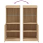 vidaXL Sideboard mit LED-Leuchten Sonoma-Eiche 41x37x100 cm vidaXL Sideboard mit LED-Leuchten Sonoma-Eiche 41x37x100 cm