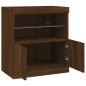 vidaXL Sideboard mit LED-Leuchten Braun Eichen-Optik 60x37x67 cm vidaXL Sideboard mit LED-Leuchten Braun Eichen-Optik 60x37x67 cm