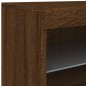 vidaXL Sideboard mit LED-Leuchten Braun Eichen-Optik 60x37x67 cm vidaXL Sideboard mit LED-Leuchten Braun Eichen-Optik 60x37x67 cm