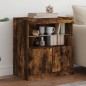 vidaXL Sideboard mit LED-Leuchten Räuchereiche 60x37x67 cm vidaXL Sideboard mit LED-Leuchten Räuchereiche 60x37x67 cm