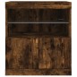 vidaXL Sideboard mit LED-Leuchten Räuchereiche 60x37x67 cm vidaXL Sideboard mit LED-Leuchten Räuchereiche 60x37x67 cm