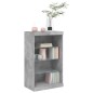 vidaXL Sideboard mit LED-Leuchten Betongrau 60,5x37x100 cm vidaXL Sideboard mit LED-Leuchten Betongrau 60,5x37x100 cm