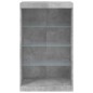 vidaXL Sideboard mit LED-Leuchten Betongrau 60,5x37x100 cm vidaXL Sideboard mit LED-Leuchten Betongrau 60,5x37x100 cm