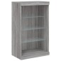 vidaXL Sideboard mit LED-Leuchten Grau Sonoma 60,5x37x100 cm vidaXL Sideboard mit LED-Leuchten Grau Sonoma 60,5x37x100 cm