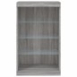vidaXL Sideboard mit LED-Leuchten Grau Sonoma 60,5x37x100 cm vidaXL Sideboard mit LED-Leuchten Grau Sonoma 60,5x37x100 cm