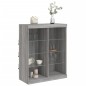 vidaXL Sideboard mit LED-Leuchten Grau Sonoma 81x37x100 cm vidaXL Sideboard mit LED-Leuchten Grau Sonoma 81x37x100 cm