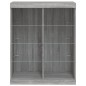 vidaXL Sideboard mit LED-Leuchten Grau Sonoma 81x37x100 cm vidaXL Sideboard mit LED-Leuchten Grau Sonoma 81x37x100 cm