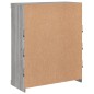 vidaXL Sideboard mit LED-Leuchten Grau Sonoma 81x37x100 cm vidaXL Sideboard mit LED-Leuchten Grau Sonoma 81x37x100 cm