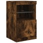 vidaXL Sideboard mit LED-Leuchten Räuchereiche 41x37x67 cm vidaXL Sideboard mit LED-Leuchten Räuchereiche 41x37x67 cm